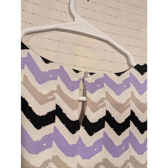 Calvin Klein Chevron Print Sleeveless Tank Top Womens Large Polyester - Picture 12 of 12